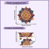 Pegatinas de pared autoadhesivas con diseño retro de mandala para dormitorio, sala de estar, porche, decoración del hogar, comercio exterior, venta al por mayor transfronteriza