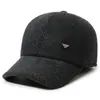 Boné de Baseball de Inverno Masculino para Exterior com Pelúcia Espessada e Proteção para Orelhas, Bico de Pato, para Meia-idade e Idosos, Proteção contra Frio, Aquecimento