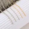 Corrente Banhada a Ouro 18K DIY Atacado Preserva Cor Corrente de Contas Redondas Simples Pulseira Colar Corrente para Pendurar Acessórios de Joia
