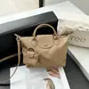 Bolso de Hombro Cruzado de Cuero Genuino de Vaca de Primera Capa Nuevo Togo para Mujer, Gran Capacidad, con Textura, Bolso Bandolera Simple Versátil
