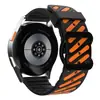 Aplicável à série Samsung/Huawei/watch Pulseira de Relógio Esportiva de Silicone Respirável Duas Cores Sarja Vazada Universal 22mm