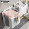 Cesto para ropa sucia cesto para la ropa sucia doméstico plegable de pared para baño ducha cubo artefacto de baño