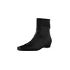 Botines ajustados de cuero lavado cómodos de tacón bajo estilo minimalista 2026 invierno tacón bajo punta cuadrada piel genuina botines de tobillo para mujer para commuting