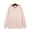 Sudadera con capucha de otoño e invierno con logotipo personalizado, forro polar de terciopelo de cordero, gruesa, prenda exterior, top, ropa de trabajo de invierno, estampado