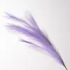 Flores de Juncia Artificiales de 9 Cabezas, Flores Falsas, Decoración de Fuegos Artificiales Famosa en Internet, Exhibición en Centro Comercial Rosa y Blanco, Arreglo para Salón de Bodas