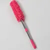 Cepillo para Quitar el Polvo de Coche para el Hogar Extensible de Chenilla Plumero de Acero Inoxidable Extensible Cepillo de Limpieza sin Pelusa