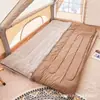 Saco de dormir estilo sobre de alta gama para exteriores de venta caliente personalizado con almohada para adultos, estilo doble para camping, color sólido