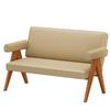 Conjunto de Mesa e Cadeiras Casuais para Cafeteria, Loja de Chá com Leite, Loja de Sobremesas, Bar de Livros, Área de Descanso, Área de Negociação, Sofá, Madeira Maciça