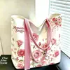 Bolsa Nova Rosa 2026 Bolsa de Lona Fresca e Estilosa para o Trabalho, Bolsa da Moda para Sair, Bolsa Tote de Lona
