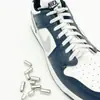 Cordones Elásticos Trendy sin Atar, Estilo Cápsula Antideslizantes, Color Metálico, para Tenis, Venta al por Mayor, Compactos y Portátiles