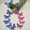 Nuevas Pegatinas de Pared Autoadhesivas Mariposa Hueca 3D Realista Transfronterizas para Decoración de Sala de Estar, Decoración del Hogar y Decoración de Fiesta de Cumpleaños
