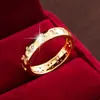 Anillo de Mariposa de Circonita de Moda de Venta Caliente Transfronterizo, Anillo Simple y de Alta Gama de Cobre Puro, Venta Directa del Fabricante