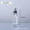 Botellas Boston transparentes en stock, varios tamaños, botellas de vidrio vacías con gotero y bomba para dispensar desinfectante de manos, loción y cosméticos