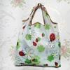 Bolsa de Compras Plegable Nueva Supermercado Transfronteriza Bolsa Tote Portátil de Tela Floral Bolsa Tote de Compras de Supermercado Bolsa de Comestibles
