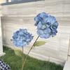 Simulación de flores de color azul neblina, techo de cristal para bodas, salón de bodas, decoración de hotel, flores falsas al por mayor
