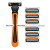 Barbeador manual de três lâminas masculino, barbeador de depilação feminino, lâmina multicamadas de aço inoxidável, cabeça de barbeador, três camadas, quatro cores