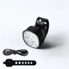 Luzes Dianteira e Traseira para Bicicleta, Luzes para Ciclismo Noturno em Mountain Bike e Bicicleta de Estrada, Carregamento à Prova d'Água, Conjunto de Faróis e Lanternas Traseiras de Alto Brilho, Equipamento de Ciclismo