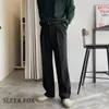 Pantalones de Otoño Sencillos para Hombre Color Sólido Profesionales de Negocios Rectos Casuales Sueltos de Alta Calidad Pantalones de Traje Adelgazantes Pantalones de Traje Modernos