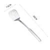 Espátula Nueva de Acero Inoxidable Espátula para Saltear Casera Utensilios de Cocina Set de Cocina Espátula para Freír Cuchara Ranurada Grande Cucharón Espesado para Sopa
