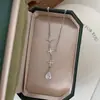 Collar Completo de Estrella y Gota de Agua de Plata de Ley S925 para Mujer Diseño de Nicho Retro Japonés Sensación de Alta Gama Anillo Artículo Caliente de Little Red Book