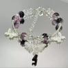 Pulseira de Vidro Borboleta Amor Flor Outono Nova Borboleta para Mulheres, Design Nicho, Estilo Ins, Joia de Pulseira Estudantil de Alta Qualidade