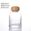 En stock Nueva Botella Transparente de Aromaterapia con Boca de Embudo Botella de Incienso de Vidrio de Colores para Sala de Estar del Hogar Botella de Fragancia con Varilla de Ratán sin Fuego