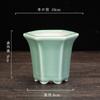 Vaso de cerâmica criativo mini vaso para suculentas vaso redondo quadrado vaso para varanda escritório mesa vasos para bonsai fábrica atacado