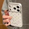 Adecuado para funda de teléfono Apple 17 Pro, lujo de alta gama, diseño no repetitivo para iPhone 16, anticaídas para 15, con un lazo en forma de corazón