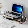Suporte para Gabinete de Computador de Mesa com Rodinhas Suporte de Chassi Base Elevatória para Escritório Casa Bandeja Prateleira de Armazenamento