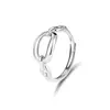 Anillo Abierto de Plata de Ley 925 Nariz de Cerdo de Venta Caliente Transfronteriza para Mujer, Estilo Coreano Ins Estilo Personalidad de Nicho Minimalista Anillo para Dedo Índice