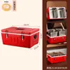 Caixa Isotérmica de Aço Inoxidável Transfronteiriça, Caixa Refrigerada, Caixa de Isolamento para Alimentos, Caixa de Exposição para Feira, Recipiente Isotérmico Grande Capacidade para Levar para Uso Comercial