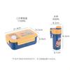 Lonchera de Plástico Creativa de Dibujos Animados Vaso de Agua Lonchera para Estudiantes Traje Portátil para Trabajadores de Oficina Lonchera Bento para Microondas