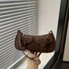 Novas Bolsas Texturizadas de Nicho para Mulheres Outono/Inverno 2025, Bolsas de Ombro e Axila Femininas da Moda, Bolsas Pequenas Baguete Perfumadas para Mulheres