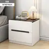 Armário de armazenamento multifuncional de luxo moderno e leve, armário de armazenamento de cabeceira simples e econômico, mesa de cabeceira minimalista para quarto