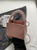 Bolso Cubo para Mujer, Moda Verano 2026 Nuevo Diseño de Nicho Bolso Cruzado con Cadena, Bolso de Mano Acolchado de Moda