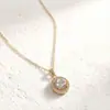 Moda Especial Nuevo Estilo Moda Estilo Mori Geométrico Versátil Alta Calidad Retención de Color Cadena para Clavícula Collar de Acero Inoxidable Mujer