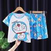 Atacado Transfronteiriço Pijamas Infantis Verão Conjuntos de Manga Curta para Meninos e Meninas Roupas de Casa para Crianças Maiores Verão Roupas com Ar Condicionado para Bebês