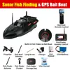 Barco Cebo GPS de Posicionamiento de Alta Velocidad con Retorno Automático, Barco con Control Remoto de 12V con Buscador de Peces Sonar, Barco de Entrega de Cebo, Barco Sonar