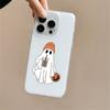 Halloween Halloween Fundo Branco Capa para Celular IMD Adequada para Apple 17Promax Capa de Celular Nova Simples