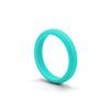 Amazon Nuevo Anillo de silicona biselado de 4 mm Anillo europeo y americano Anillo exterior para mujer anillos de silicona