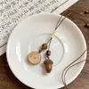 Novo Colar de Pena Antigo em Bronze Inspirado no Zen Estilo Chinês para Mulheres, Estilo Étnico Boêmio, Corrente Longa de Suéter Dupla Camada