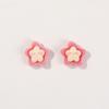 Parche de resina con forma de estrella de cinco puntas para niños, divertido dibujo animado de galleta flocada, accesorios para bricolaje, tocado, horquilla, funda de teléfono, material al por mayor
