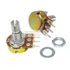 Potenciómetro simple doble WH148 amplificador ajustable B1K2K5K10K20K50K100K500K mango 15 20MM