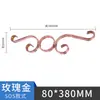 Adorno de Puerta Estilo Europeo de Acero Inoxidable, Ventana Antirrobo, Puerta de Patio, Accesorios para Barandilla de Escalera 304, Barandilla Protectora Decorativa de Valla de Flores, Flor C S