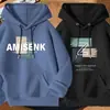 Sudadera con capucha estampada de marca nueva y moderna para hombre y mujer 2025, corte holgado, engrosada, chaqueta deportiva casual para primavera y otoño