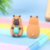 Tampinha de Caneta Capivara Fofa de Desenho Animado Papelaria Estudantil Criativa Fofa Cola Macia Extensor para Caneta Gel