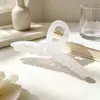 Pinza de Garra Transparente Mate Pinza de Tiburón Grande Pasador para la Parte Posterior de la Cabeza Pasador para el Cabello de Mujer Nuevo Estilo Accesorios para el Cabello de Cinta Venta al por Mayor