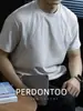 Camiseta de Algodón Lujosa Tipo Nube, Diseño Raglán de Gama Alta, Camiseta Suelta de Manga Corta para Hombre, Color Sólido de Verano, Media Manga Seca y Transpirable