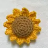 Flor de Girasol Tejida a Mano Crochet Producto Terminado Girasol Tejido Producto Semi-terminado Ramo Regalo de Graduación Colgante