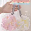 Bolas de baño de encaje de perlas, muy elásticas y duraderas, bolas de flor de baño para uso doméstico, esponja de baño espumosa, venta al por mayor de fabricante de bolas de baño